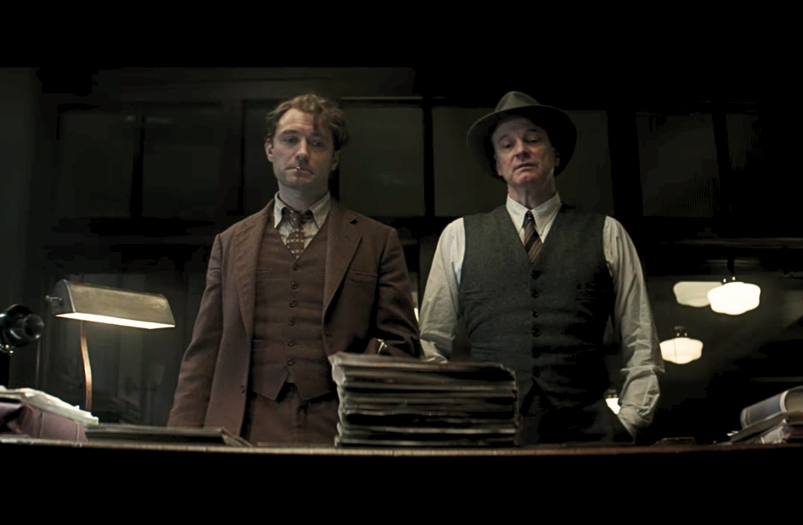 Scena tratta dal film Genius con Jude Law che interpreta Thomas Wolfe e il premio oscar Colin Firth che interpreta Maxwell Perkins